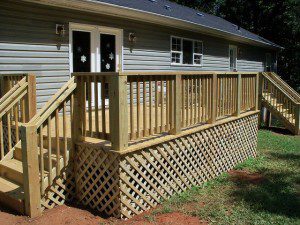 Wood deck installation, Harrisonburg VA