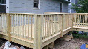 Wood deck installation, Harrisonburg VA