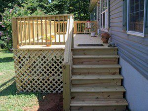 Wood deck installation, Harrisonburg VA