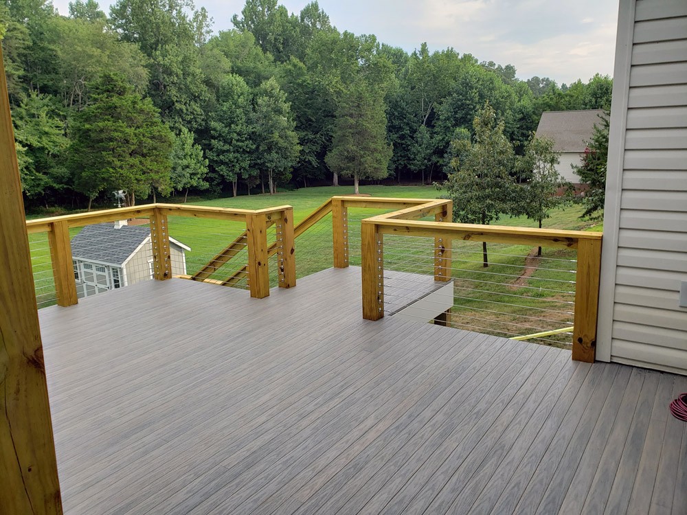 Screen Porch Deck With Patio Below, Ruckersville VA 22968