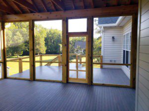 Screen Porch Deck With Patio Below, Ruckersville VA 22968