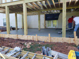 Screen Porch Deck With Patio Below, Ruckersville VA 22968